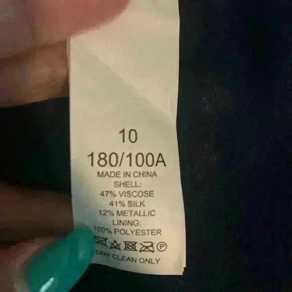 NEW KATE SPADE NEW YORK Silk Blend Navy Burnout Velvet Sleeveless Jumpsuit - Picture 14 of 15